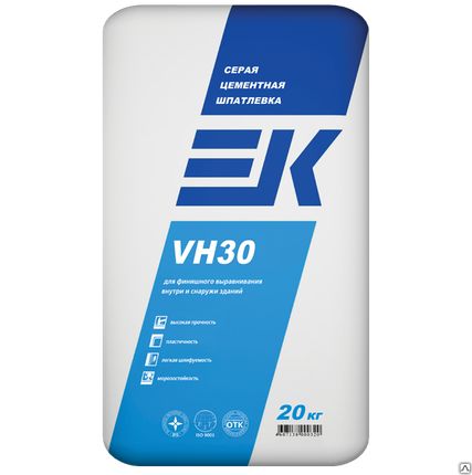 Фото №0 Серая цементная шпатлевка ЕК VH30