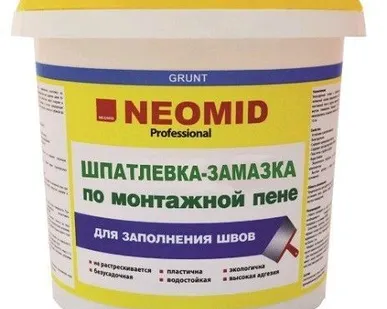 фото Шпатлевка NEOMID пластиковое ведро 5 кг готовый раствор