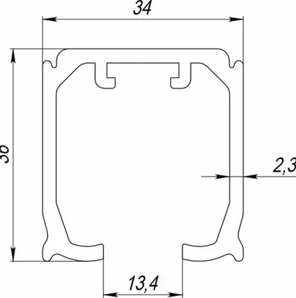 Фото №0 Верхняя направляющая Comfort-PRO 80/2,3/2000 track (2 м)