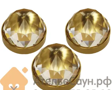 фото Набор хрустальных насадок Cariitti CR-30 Kit 3 (1532632, 3 шт, золото)