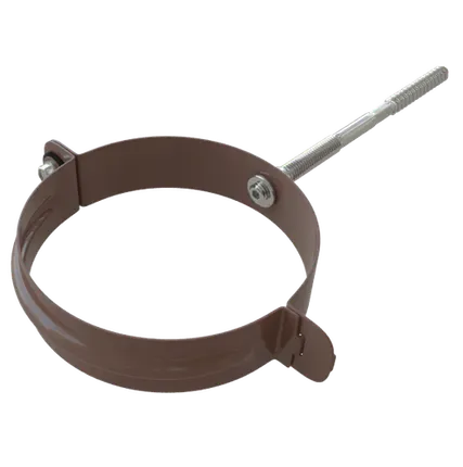 Фото №0 КОРИЧНЕВЫЙ Хомут трубы МЕТАЛЛ колл. ЭЛИТ 45шт/уп АЛЬТА-ПРОФИЛЬ