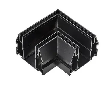 фото Lightstar 505207 Соединитель L-образный д/натяжного потолка д/2-контактного трека 505ххх TETA ЧЕРНЫЙ для PRO