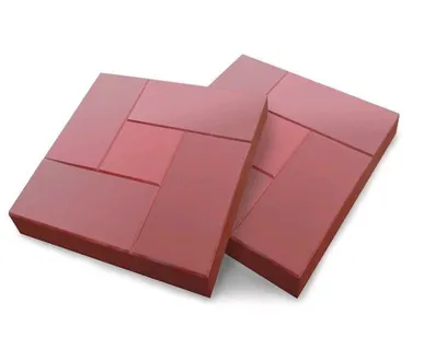 фото Тротуарная плитка Квадрат «Калифорния» размер: 30,0 x 30,0 x 3,0 cm красный