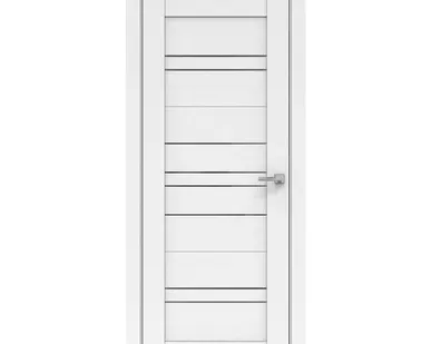 фото дверь межкомнатная со стеклом бизнес парк crystal 61, арктик, 600*2000мм.