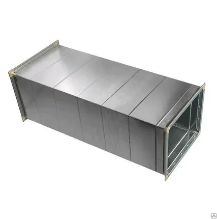 Фото №0 Воздуховод прямоугольный оцинкованный 400/200/1250/0,5/ф20