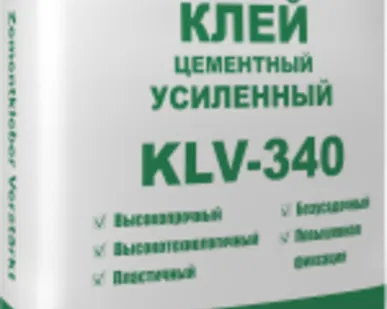 фото Клей цементный усиленный БиПрок KLV-340, 25кг