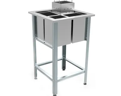 фото Ванна моечная для мойки яиц сварная ВМЯ/1-53/53/430