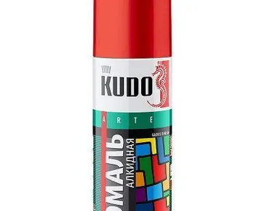 фото Эмаль алкидная универсальная зеленая пастельная 520мл KUDO