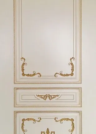 Фото №0 Дверь межкомнатная "ВЕНА-2/1" ЭМАЛЬ "INTERNE DOORS" Белая патина.