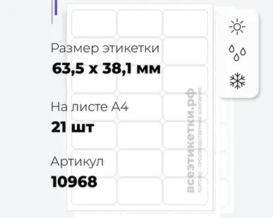 фото Всепогодные Серебряные этикетки из полиэстера 10362 APLI