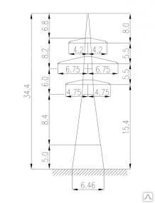 Фото №0 Анкерно-угловая опора ЛЭП 220 КВ - 1У220-2+5