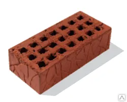 Фото №0 Кирпич керамический одинарный пустотелый общестроительный М 125-150 F 50