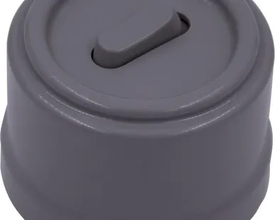 фото Выключатель проходной 1-кл. (клавишный) пластик титан Bironi B1-221-26