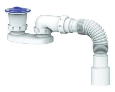 фото Сифон для душ.под прик.выпус.1"1/2гофра 40/50 45см арт.G22