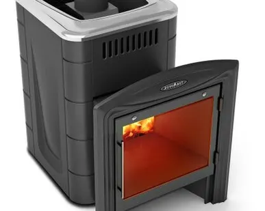 фото Печи для бани Компакт 2017 Inox Витра антрацит