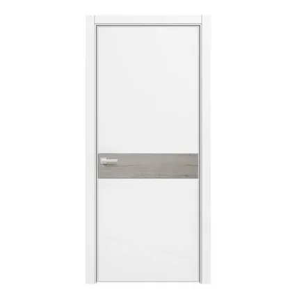 Фото №0 полотно дверное глухое line 8-пг, 800х2000, цвет- белый/рустик серый