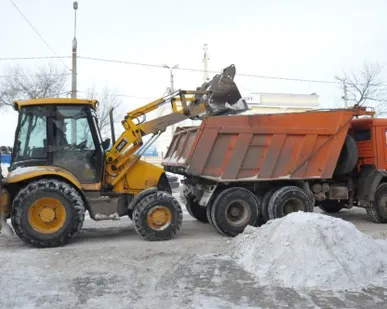фото Уборка снега