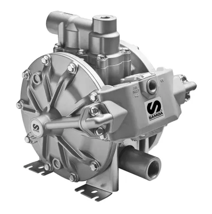 Фото №0 Диафрагменный пневмонасос DP200, 200 л/мин. Отработ. мас. и откачки диз.топ. ALU/NBR