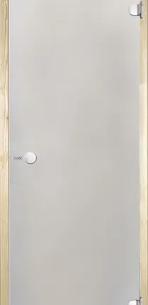 Фото №3 Дверь для сауны Harvia 8х21 (стеклянная, сатин, коробка сосна), D82105M