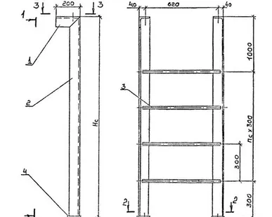 фото Стремянки из горячекатаных профилей