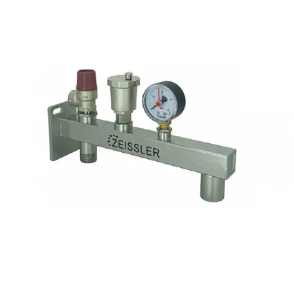 Фото №0 Группа безопасности котла консольная 3/4" н.р. ZEISSLER (3 бар, до 50 кВт, без теплоизоляции)