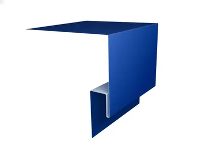 фото Планка околооконная сложная (Блок-хаус, Экобрус) Grand Line 200х75х23 0,45 PE с пленкой RAL 5005 сигнальный синий