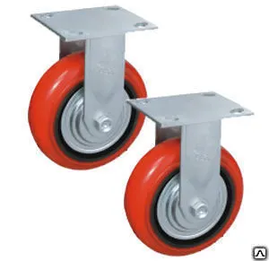 фото Колесо неповоротное полиуретан/металл TOR (C550R/PU1540CB3ra/TG) 150мм