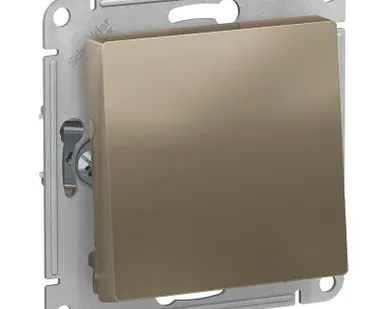 фото Механизм переключателя 1-кл. СП AtlasDesign 10А IP20 (сх. 6) 10AX шампань SchE ATN000561