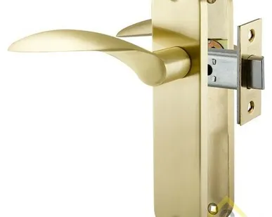 фото Ручка защёлка межкомнатная врезная SET F2012 SG Мат.Золото