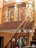 Фото №0 Кованые перила стальные
