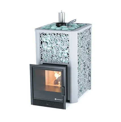 Фото №0 Печь банная ИзиСтим Ялта 25/2024 Хохлома, с подготовкой под газовую горелку