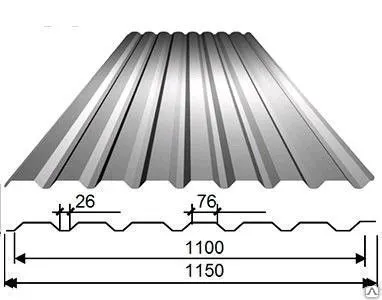 Фото №0 Профлист Цинк МП - 20