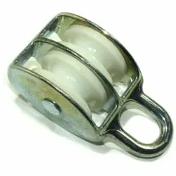 Фото №0 Блок двойной с пластиковым роликом-10мм (1 1/2) 40