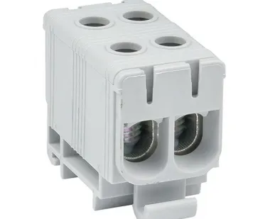 фото Клемма силовая вводная двойная КСВ 16-50кв.мм сер. EKF plc-kvs2-16-50-grey