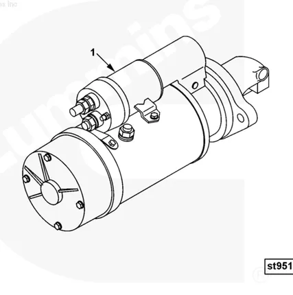 Фото №0 Стартер двигателя Cummins 6CT ISC ISL 3415537 M105R3038SE