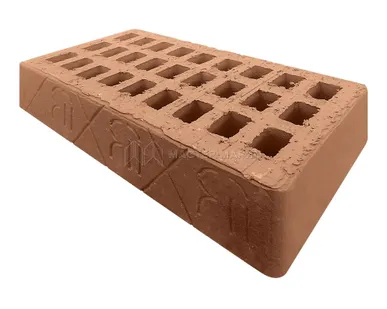 фото Кирпич керамический рядовой пустотелый одинарный М 125