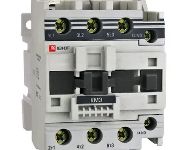 фото Контактор малогабаритный КМЭ 50А 220В NO+NC EKF