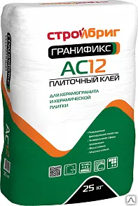 фото Гранификс AC12 - 25 кг Плиточный клей Стройбриг