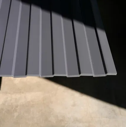 Фото №0 Профлист С-8 / графитовый серый / 0.45 мм. - RAL 7024 / Графитовый серый - Глянцевая - с ЛКП - Второй - С-8 - Стандартные - Розница