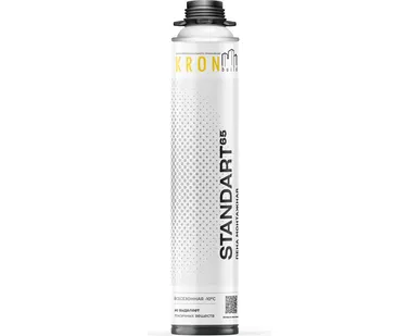 фото Профессиональная монтажная пена KRONbuild всесезонная 65 (белый балон)