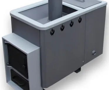 фото Печь с водяным контуром