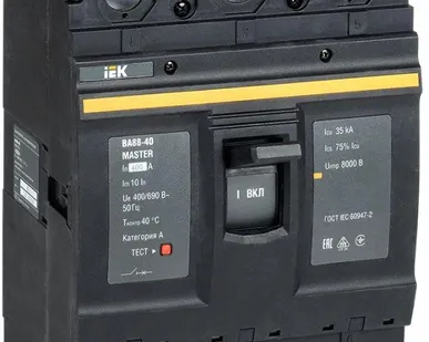 фото Выключатель автоматический 3п 400А 35кА ВА88-40 MASTER ИЭК SVA50-3-0400-02