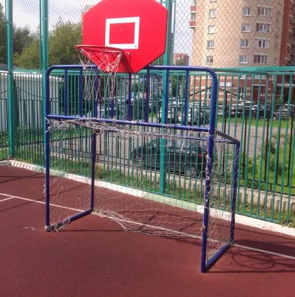 Фото №0 Хоккейные ворота со стритбольным щитом