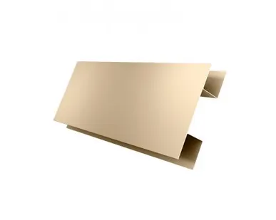 фото Планка H-образная 0,45 PE с пленкой RAL 1015 светлая слоновая кость