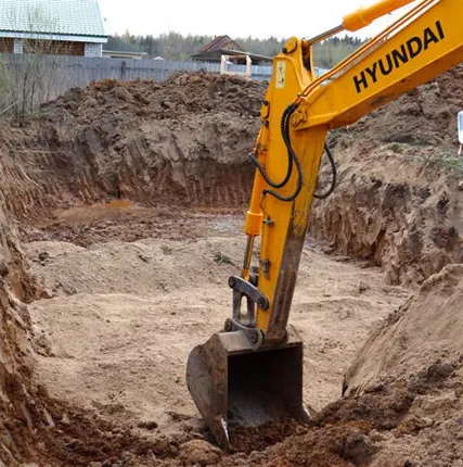 Фото №0 Рытье котлованов