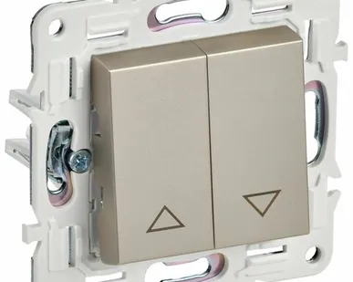 фото SKANDY Выключатель жалюзи 10А SK-V12Sh шампань IEK