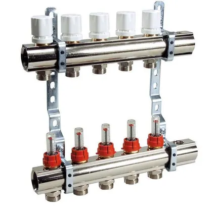 Фото №0 Коллектор STOUT 4 вых. с расходомерами, нерж. SMS 0917 000004 STOUT 4 вых.
в