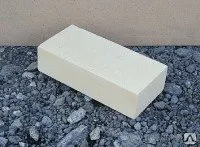 фото Кирпич силикатный одинарный полнотелый, ЛИЦЕВОЙ, неокрашенный, ( цв. БЕЛЫЙ