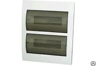 Фото №0 Бокс ЩРВ-П-18модулей с белой крышкой встраиваемый пластик IP40 TDM