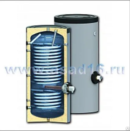 Фото №0 Бойлер с 2 т/о SUNSYSTEM SОN150 l бак 150 л. ЭМАЛЬ